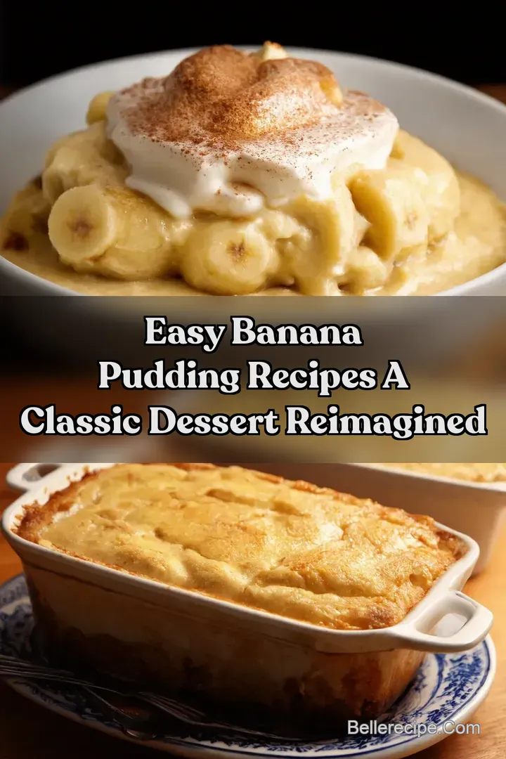 Easy Banana Pudding Recipes A Classic Dessert Reimagined : PIN FOR LATER Easy Banana Pudding Recipes A Classic Dessert Reimagined