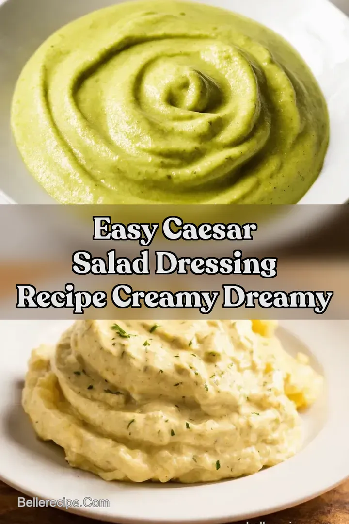 Easy Caesar Salad Dressing Recipe Creamy Dreamy