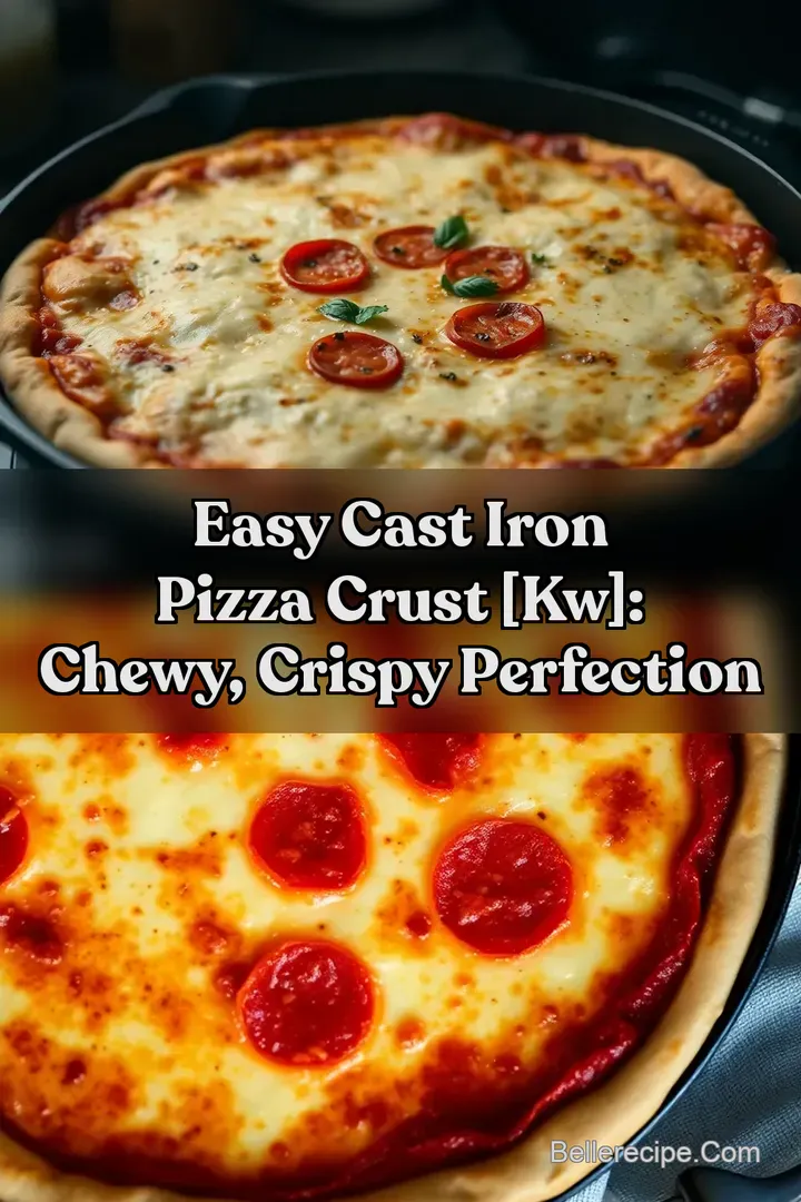Easy Cast Iron Pizza Crust [kw]: Chewy Crispy Perfection