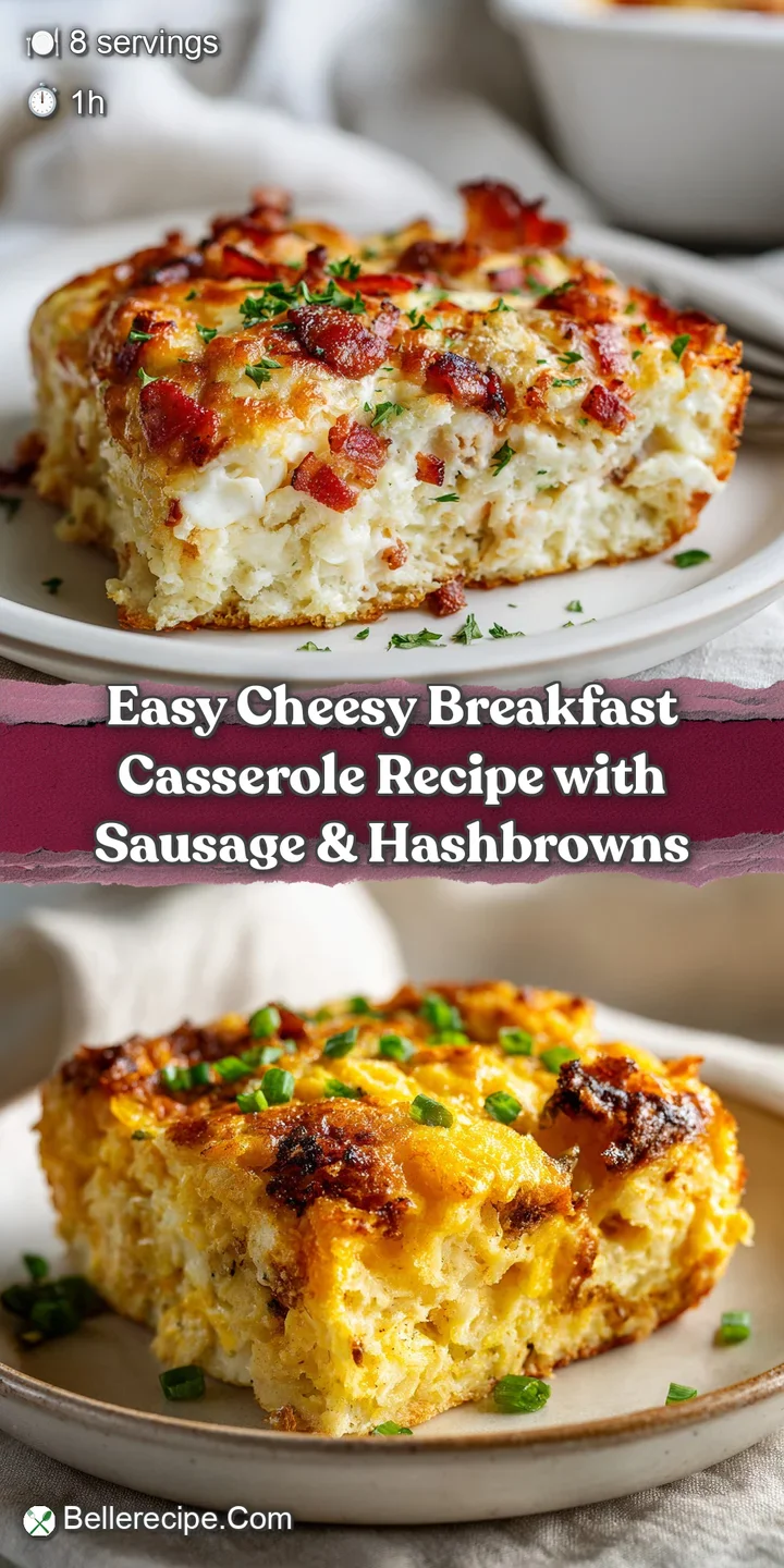 Close-up of a cheesy breakfast casserole showing layers of flaky crust, creamy eggs, and golden-brown melted cheese.