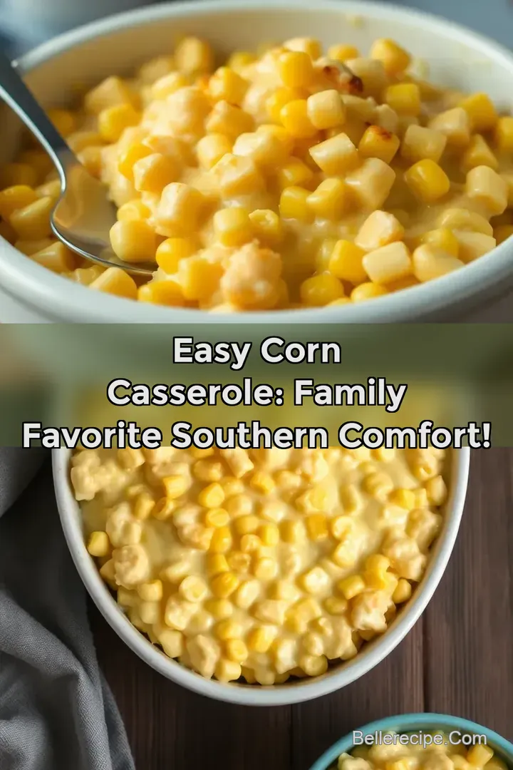 Easy Corn Casserole: Family Favorite Southern Comfort!