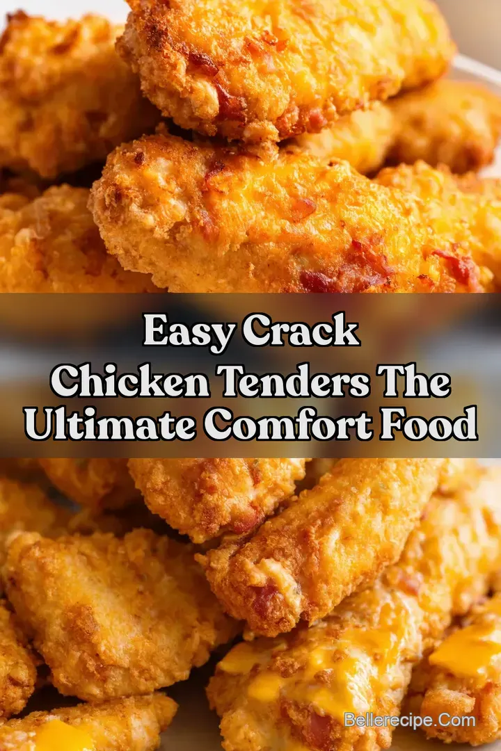 Easy Crack Chicken Tenders The Ultimate Comfort Food : PIN FOR LATER Easy Crack Chicken Tenders The Ultimate Comfort Food