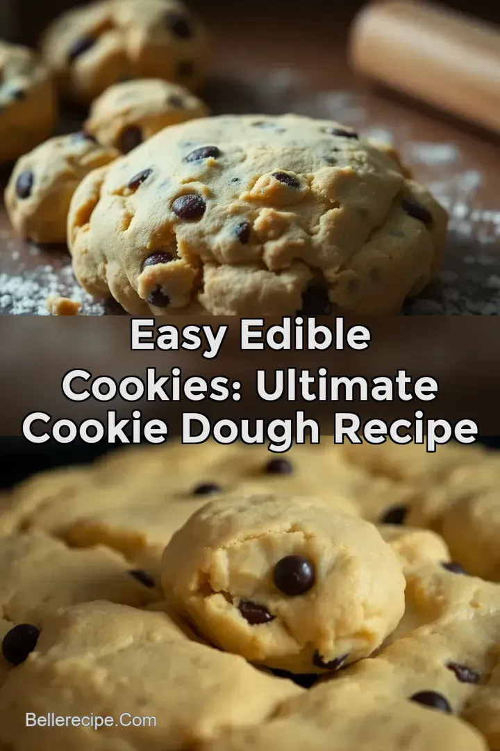 Easy Edible Cookies: Ultimate Cookie Dough Recipe