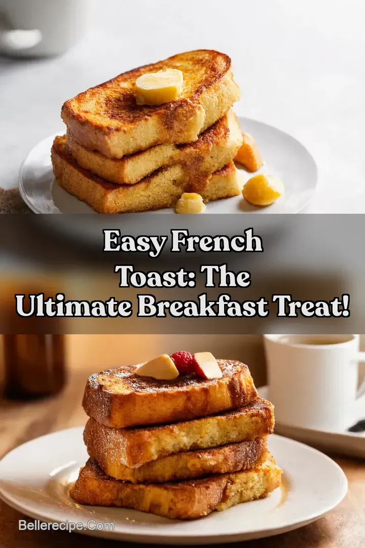 Easy French Toast: The Ultimate Breakfast Treat! : PIN FOR LATER Easy French Toast: The Ultimate Breakfast Treat!