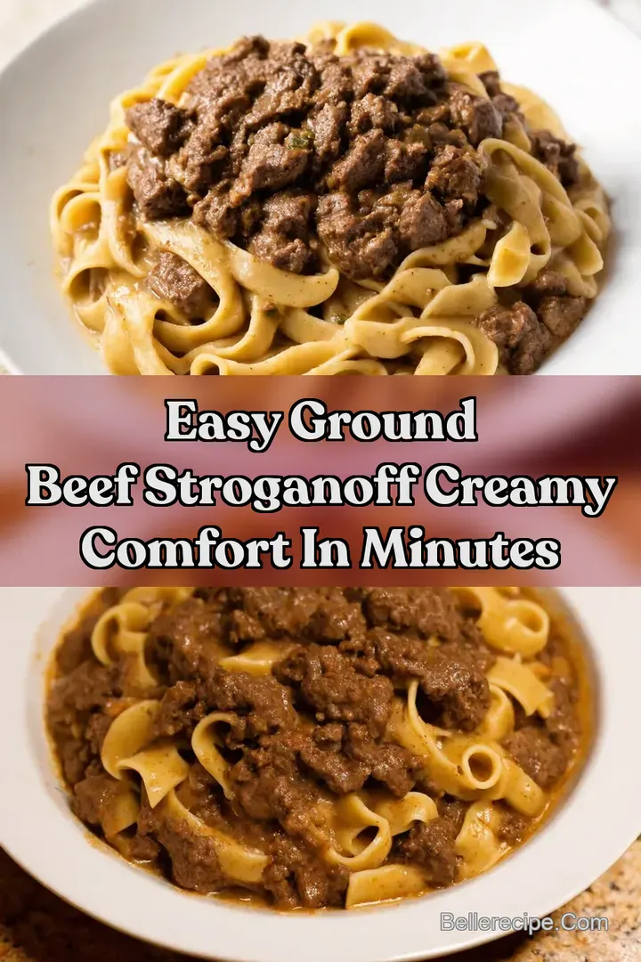 Easy Ground Beef Stroganoff Creamy Comfort in Minutes