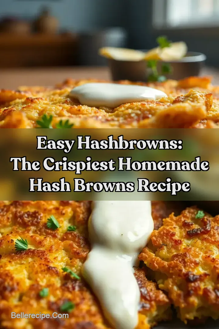 Easy Hashbrowns: The Crispiest Homemade Hash Browns Recipe