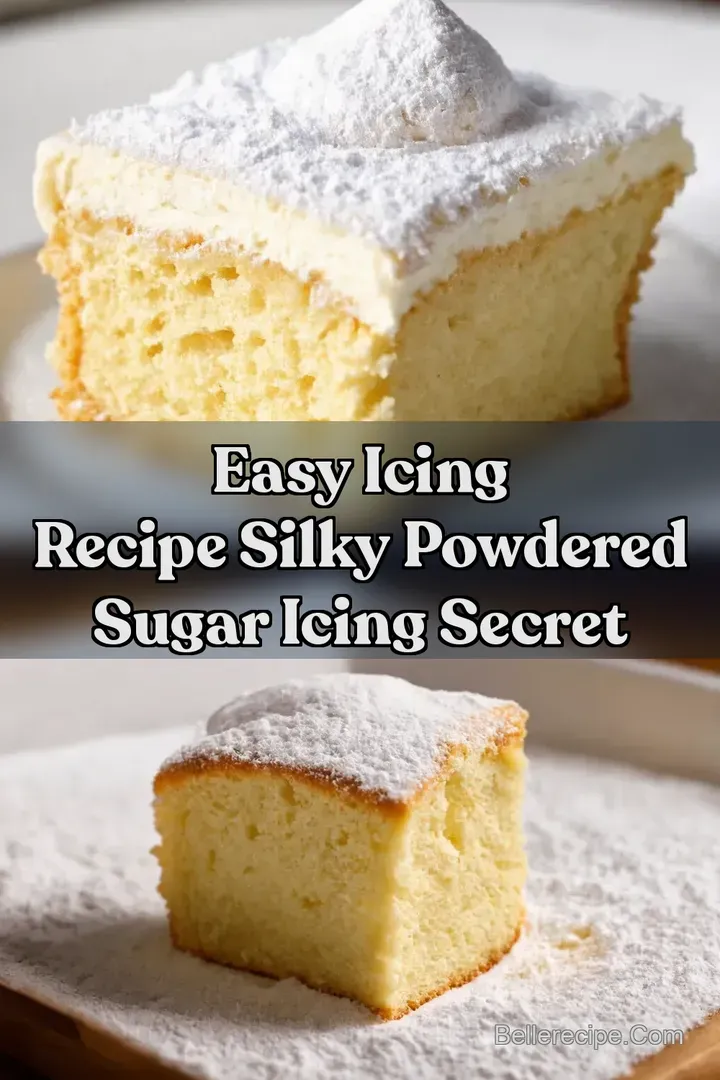 Easy Icing Recipe Silky Powdered Sugar Icing Secret