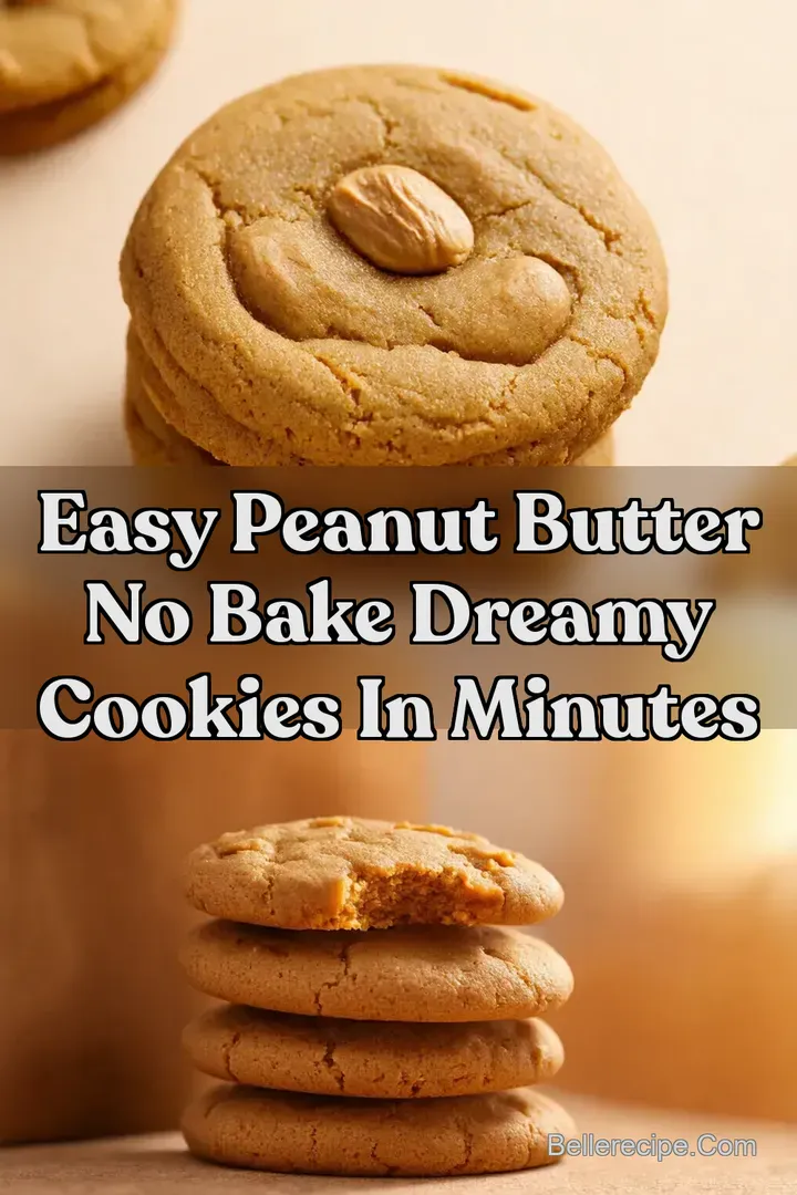 Easy Peanut Butter No Bake Dreamy Cookies in Minutes