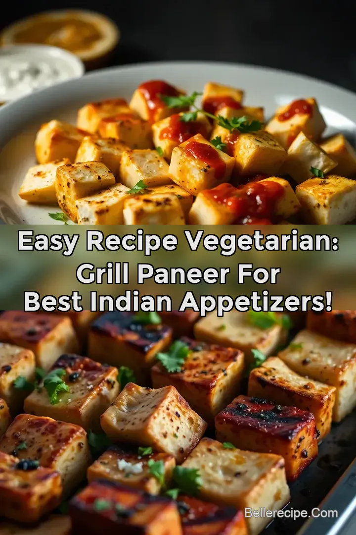 Easy Recipe Vegetarian: Grill Paneer for Best Indian Appetizers!