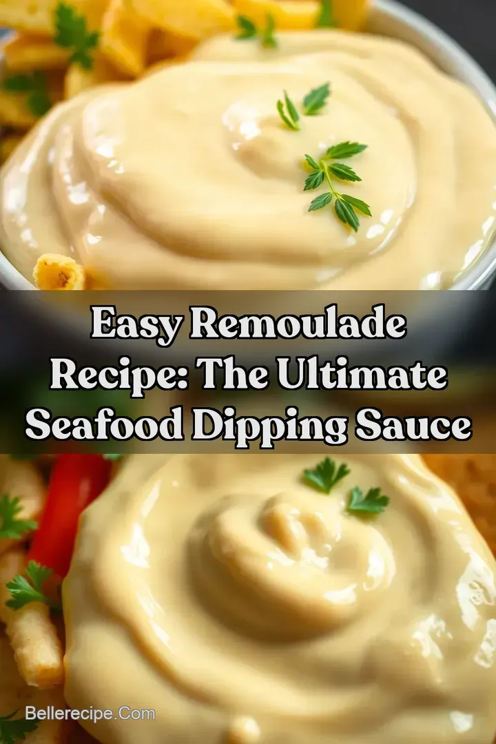 Easy Remoulade Recipe: The Ultimate Seafood Dipping Sauce : PIN FOR LATER Easy Remoulade Recipe: The Ultimate Seafood Dipping Sauce