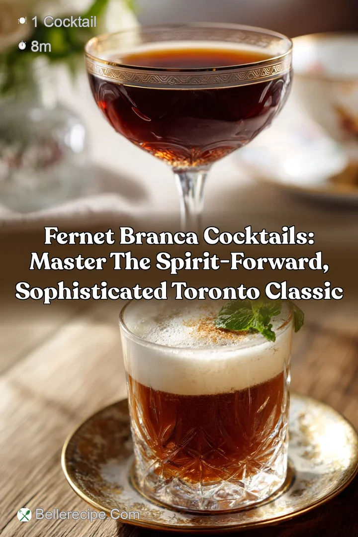 Fernet Branca Cocktails: Master The Spirit-Forward Sophisticated Toronto Classic