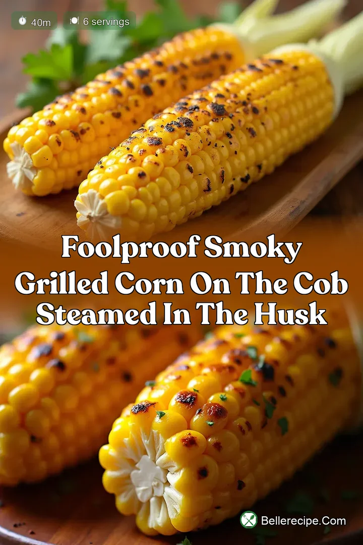 Foolproof Smoky Grilled Corn on the Cob Steamed in the Husk