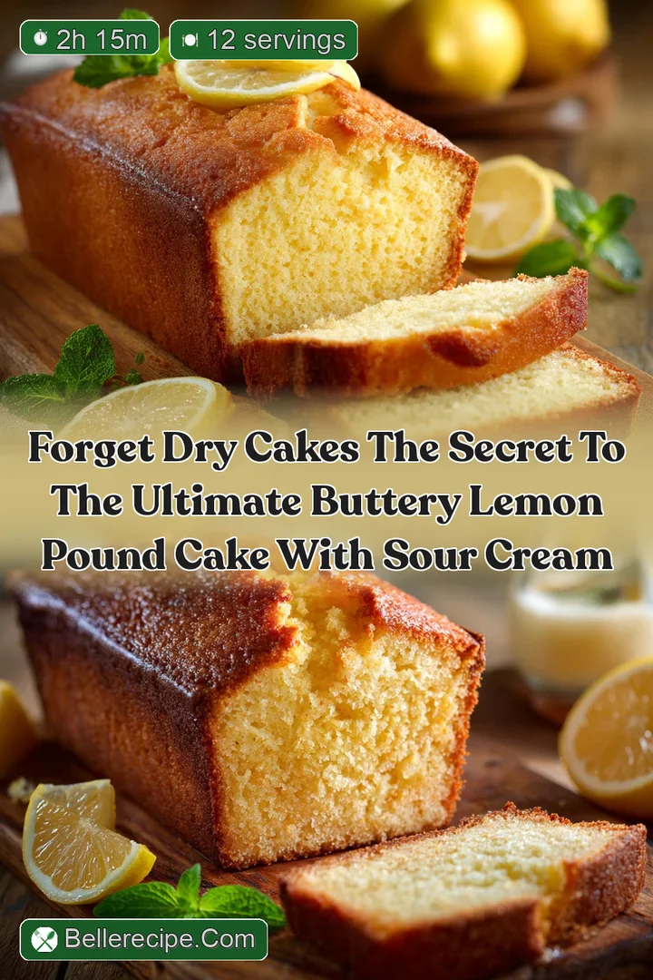 Forget Dry Cakes The Secret to the Ultimate Buttery Lemon Pound Cake with Sour Cream