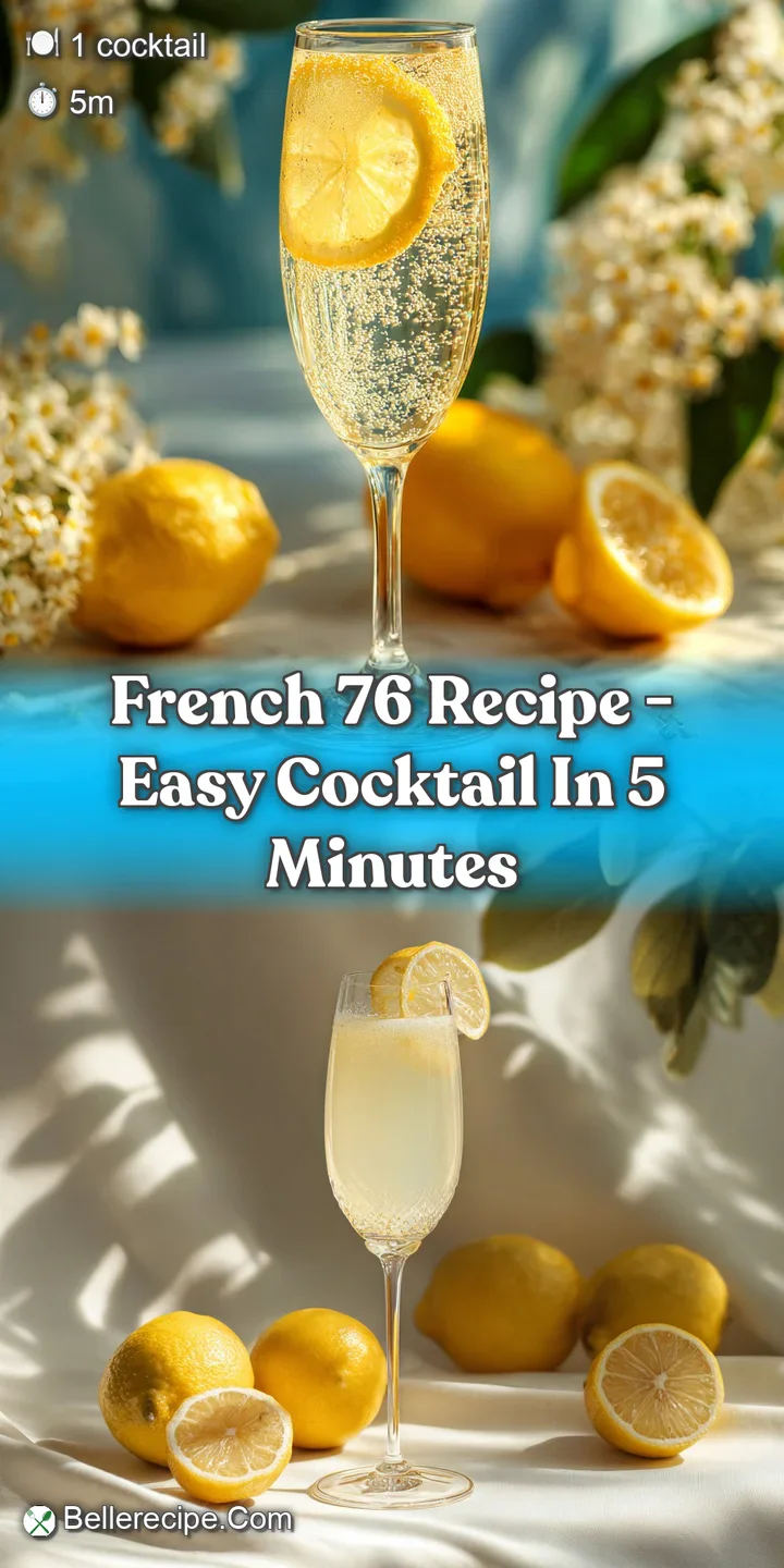 Close-up of a bubbly French 76, showing the fine bubbles rising within the light, golden drink and catching light from nea...