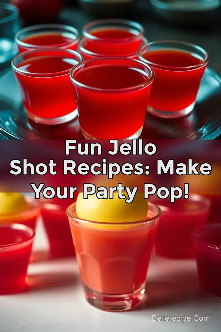 Fun Jello Shot Recipes: Make Your Party Pop!