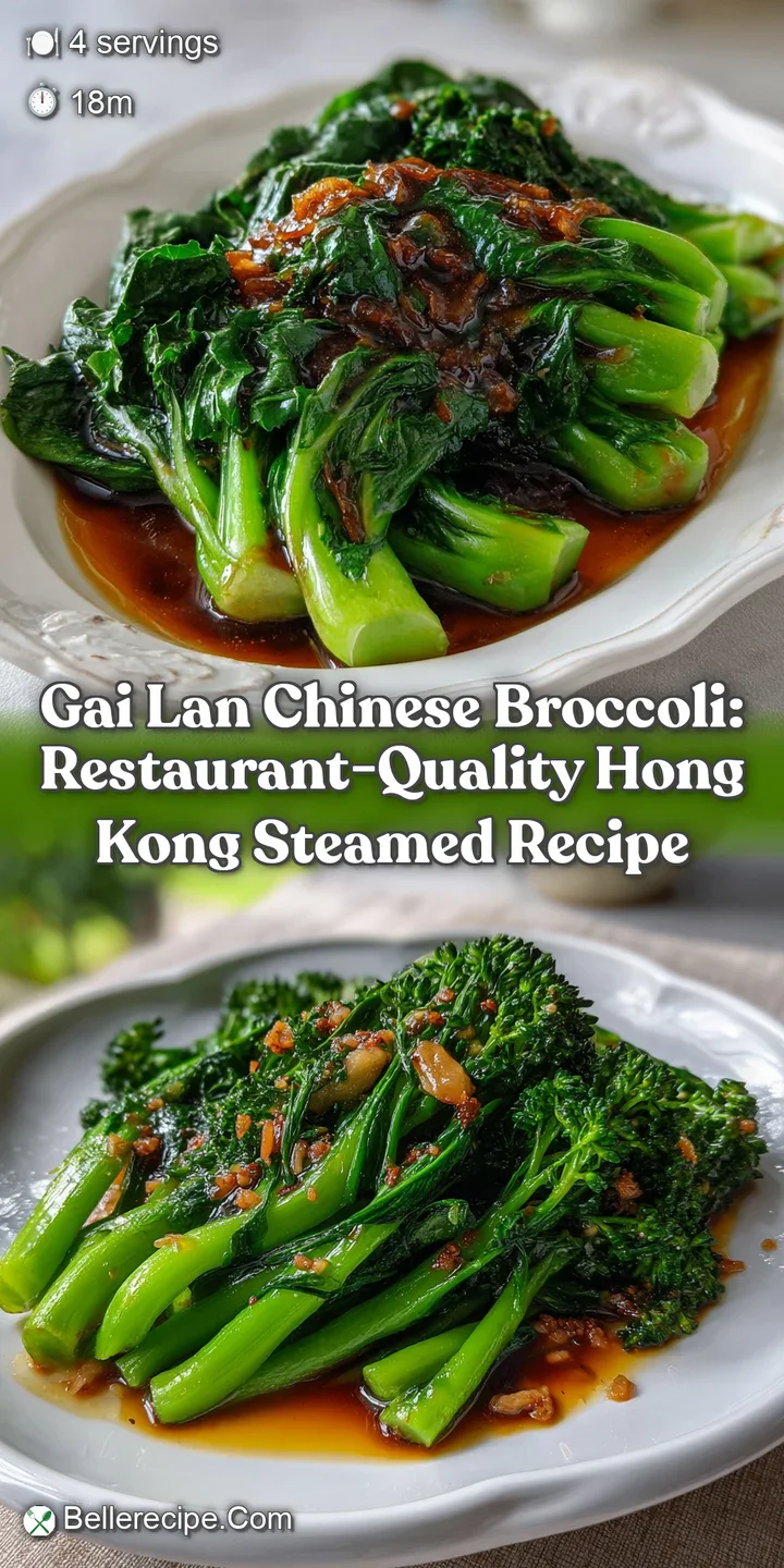 Gai Lan Chinese Broccoli: Restaurant-Quality Hong Kong Steamed Recipe