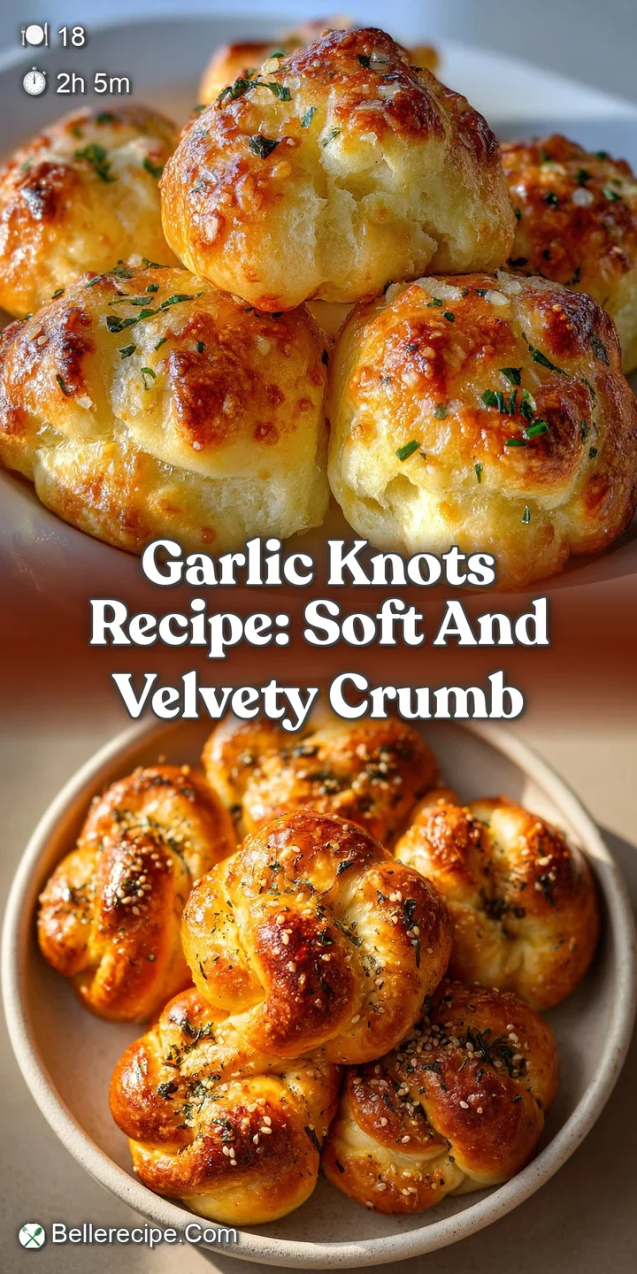 Close-up captures the flaky, golden-brown crust of a garlic knot, glistening with savory oil and vibrant green herbs.