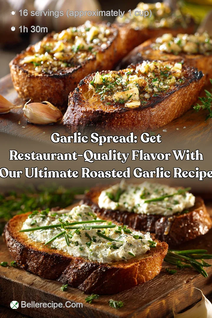 Garlic Spread: Get Restaurant-Quality Flavor with Our Ultimate Roasted Garlic Recipe