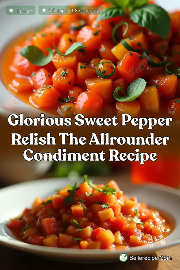 Glorious Sweet Pepper Relish The AllRounder Condiment Recipe