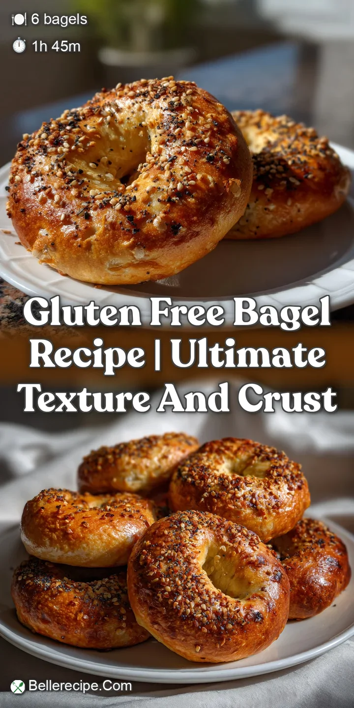 Close-up of a blistered, chewy bagel, revealing a tender interior. A delightful, warm aroma emanates from the freshly bake...