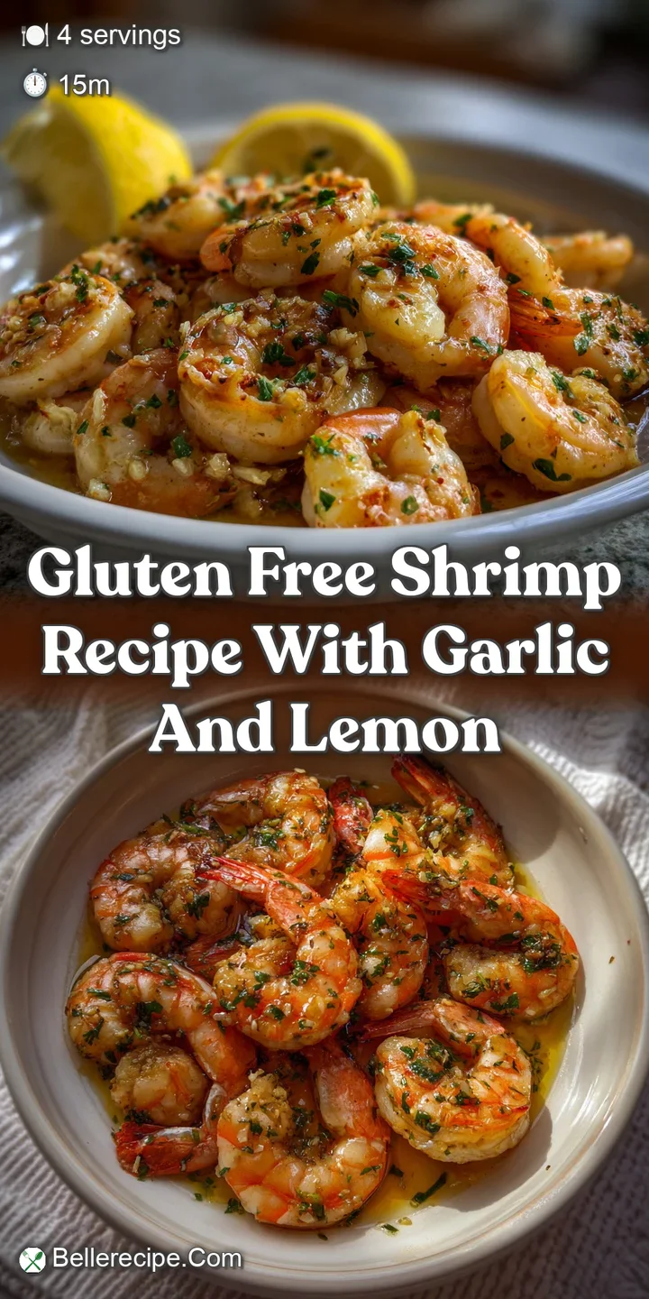 Close-up of succulent shrimp, glistening with garlic butter, contrasting with the bright acidity of a lemon wedge, mouthwa...