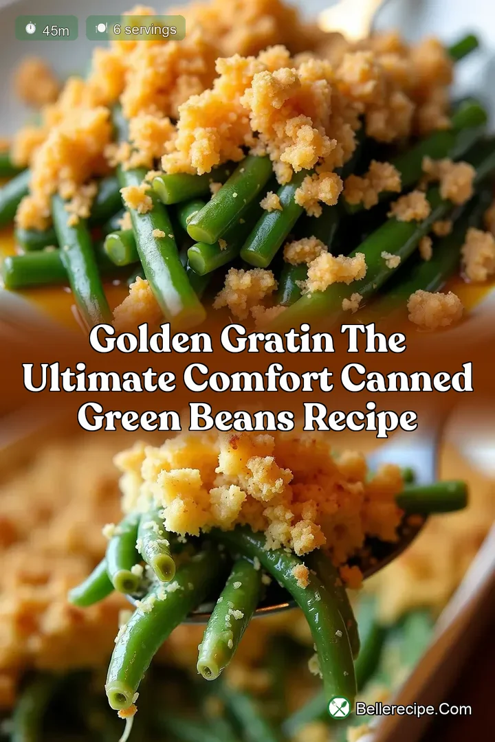 Golden Gratin The Ultimate Comfort Canned Green Beans Recipe