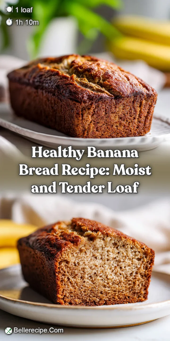 Close-up of a slice of banana bread showcasing the soft, tender texture and the golden-brown caramelized crust with visibl...