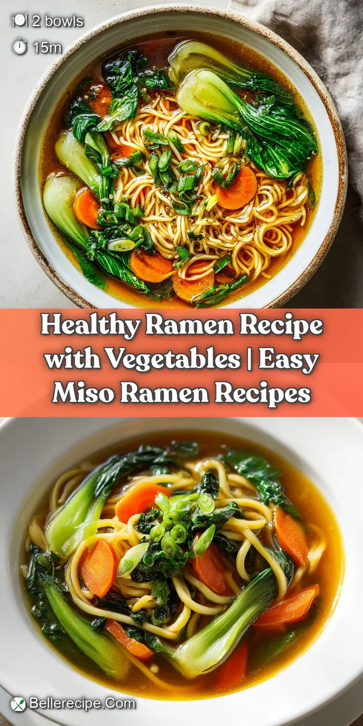 Close-up of glossy ramen noodles lifting from a savory broth with tender vegetables and a sprinkle of green onions.