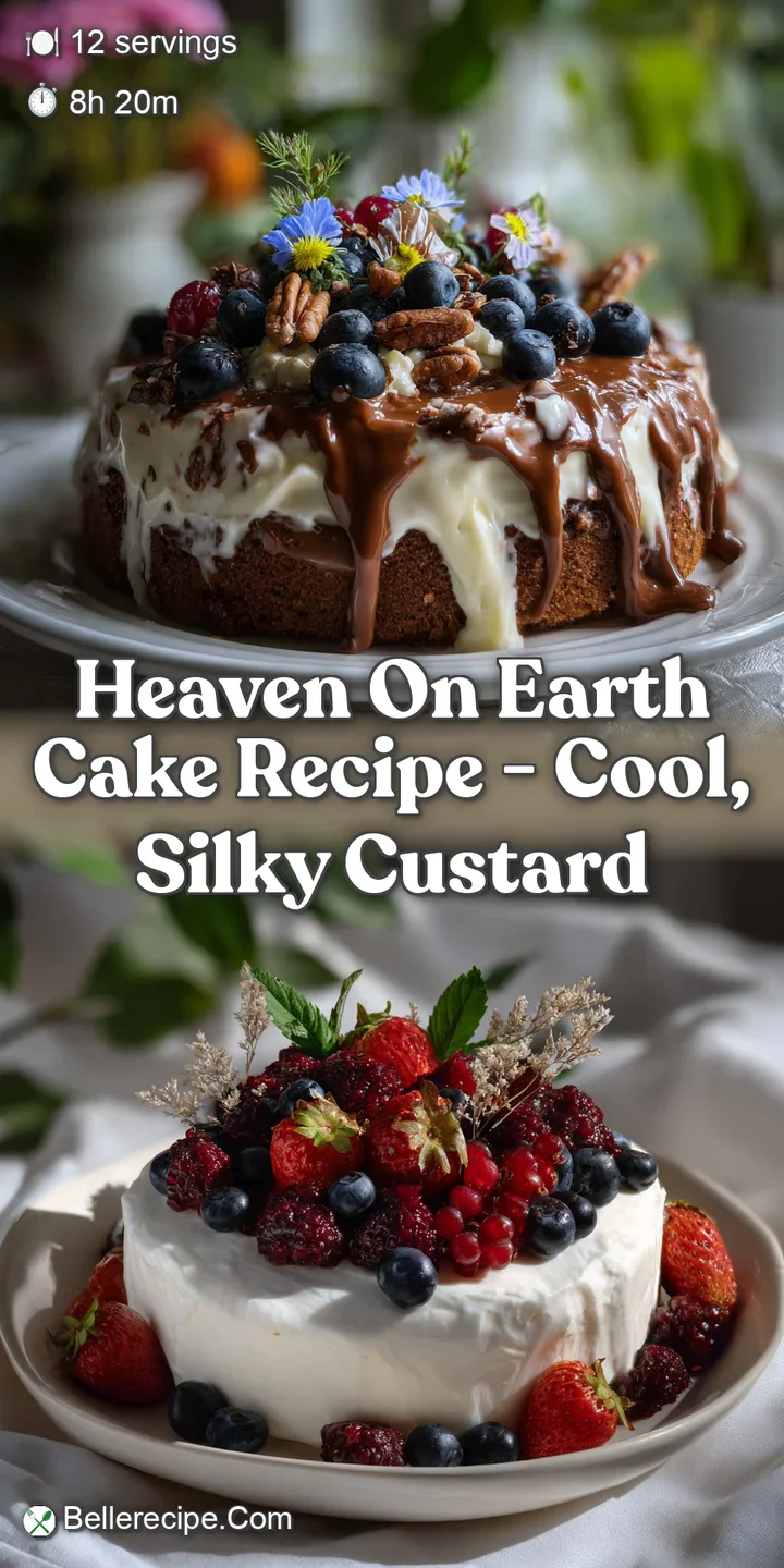 Close-up of a fork piercing a fluffy, chocolatey cake. The texture looks incredibly moist, with a dark, glossy frosting an...