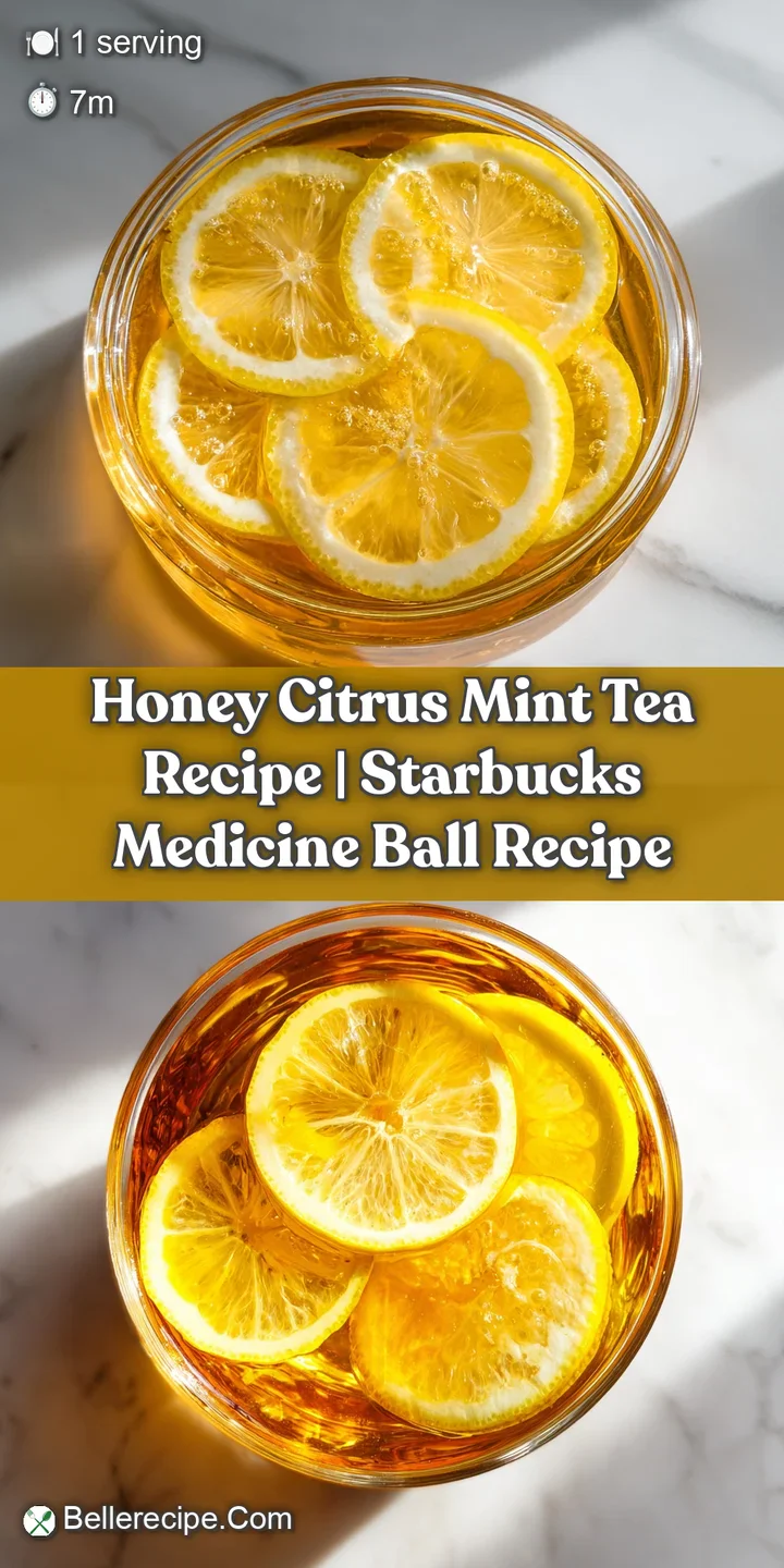 Macro shot of steaming amber liquid with vibrant yellow citrus slices and crisp green mint leaves floating on top.