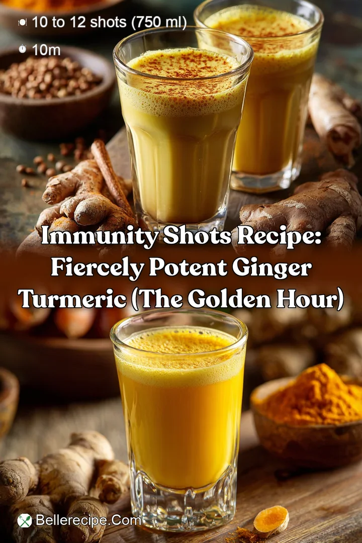 Immunity Shots Recipe: Fiercely Potent Ginger Turmeric (The Golden Hour)