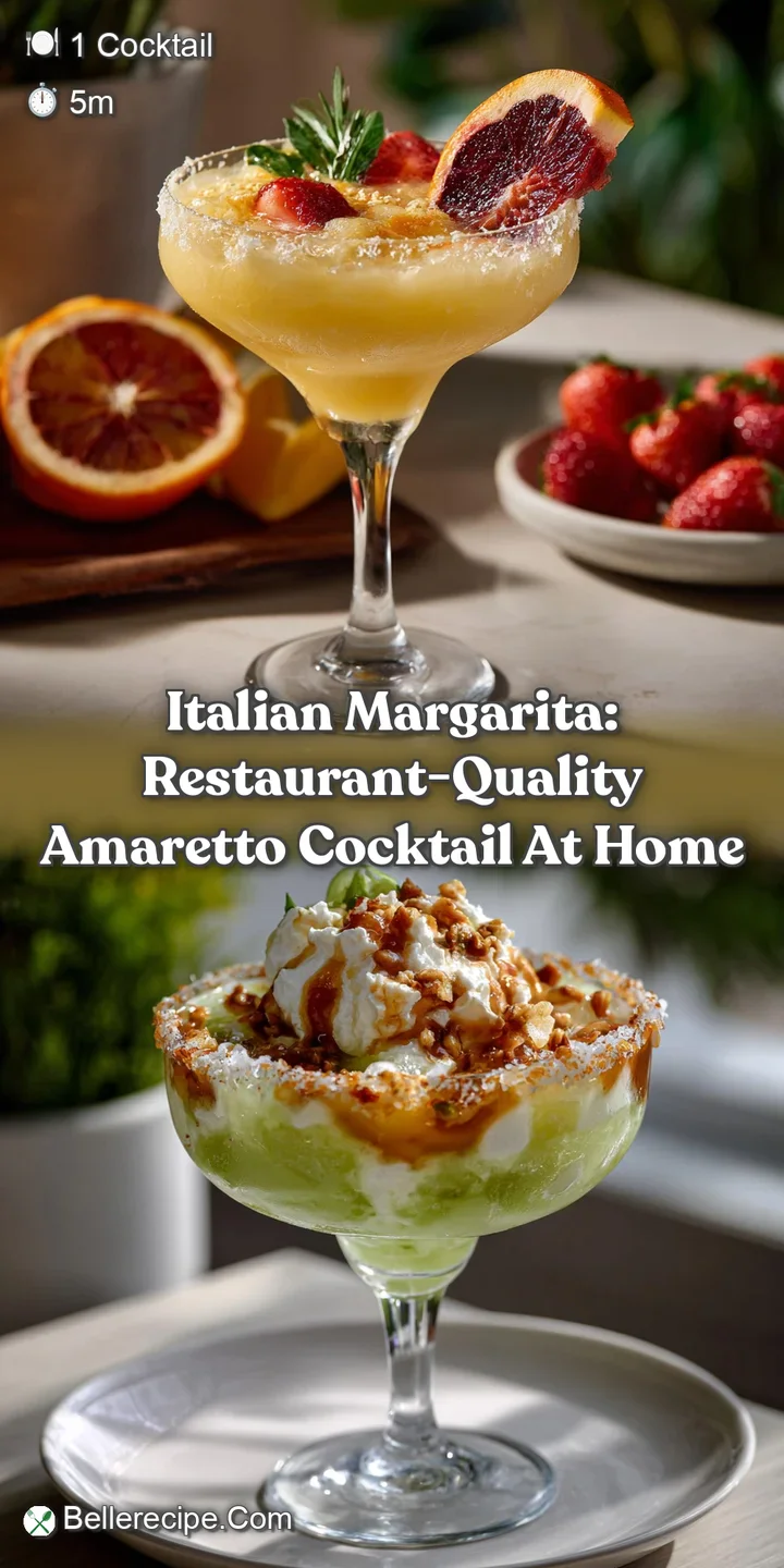 Italian Margarita: Restaurant-Quality Amaretto Cocktail at Home