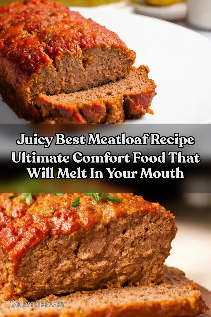 Juicy Best Meatloaf Recipe Ultimate Comfort Food That Will Melt in Your Mouth