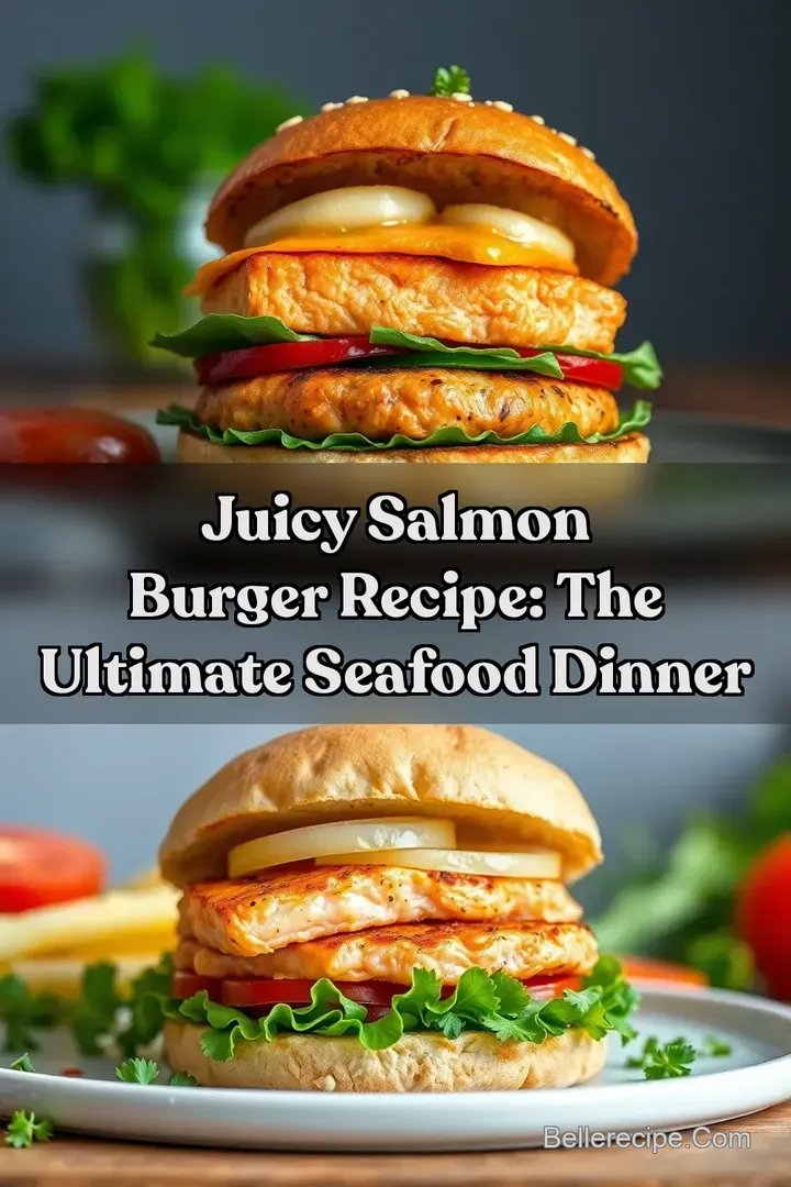 Juicy Salmon Burger Recipe: The Ultimate Seafood Dinner : PIN FOR LATER Juicy Salmon Burger Recipe: The Ultimate Seafood Dinner
