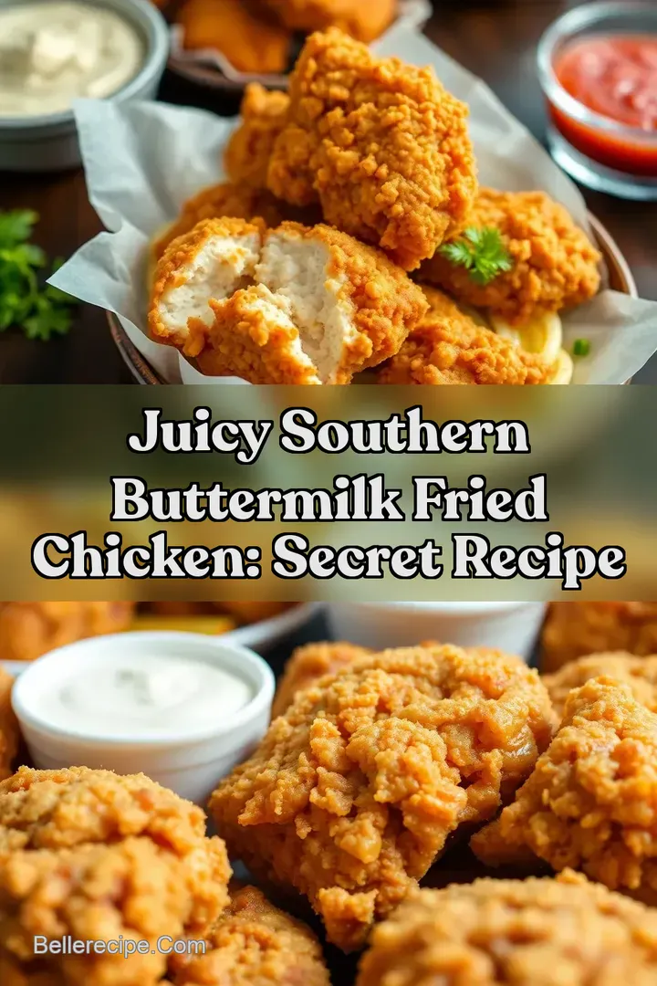 Juicy Southern Buttermilk Fried Chicken: Secret Recipe : PIN FOR LATER Juicy Southern Buttermilk Fried Chicken: Secret Recipe