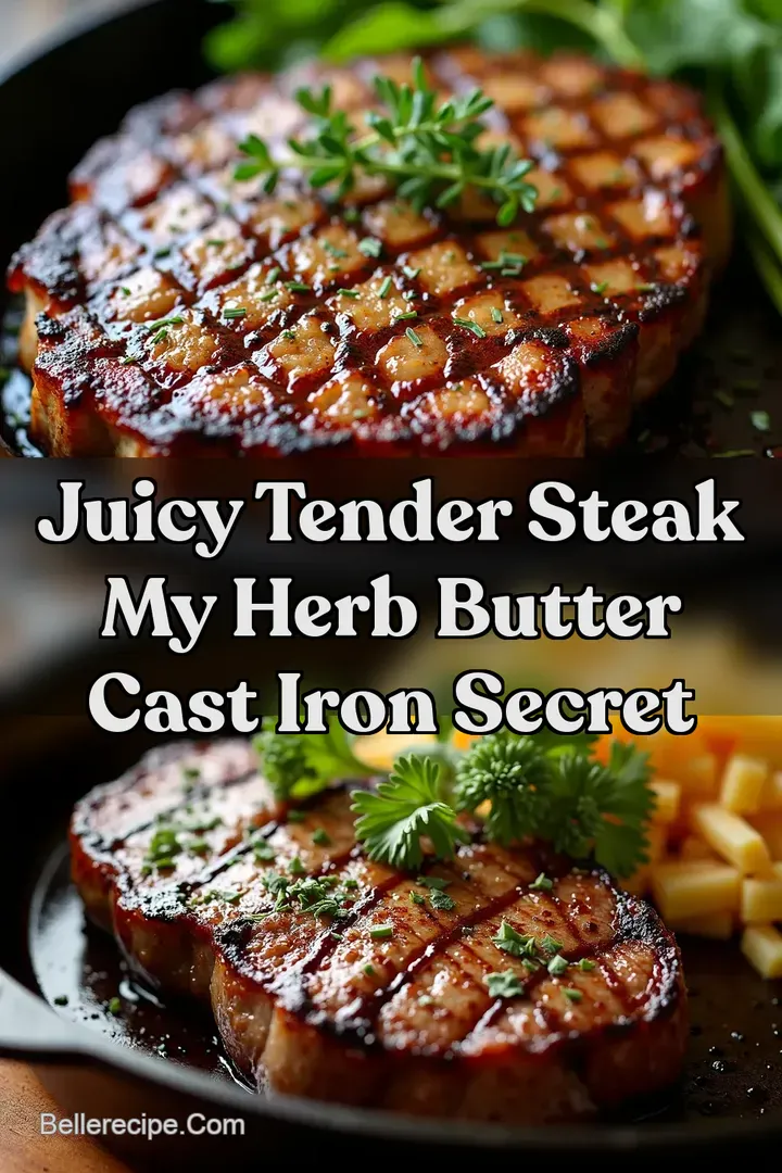 Juicy Tender Steak My Herb Butter Cast Iron Secret