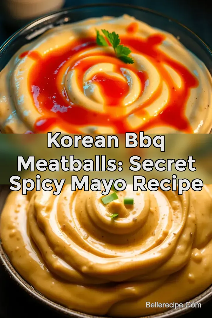 Korean BBQ Meatballs: Secret Spicy Mayo Recipe