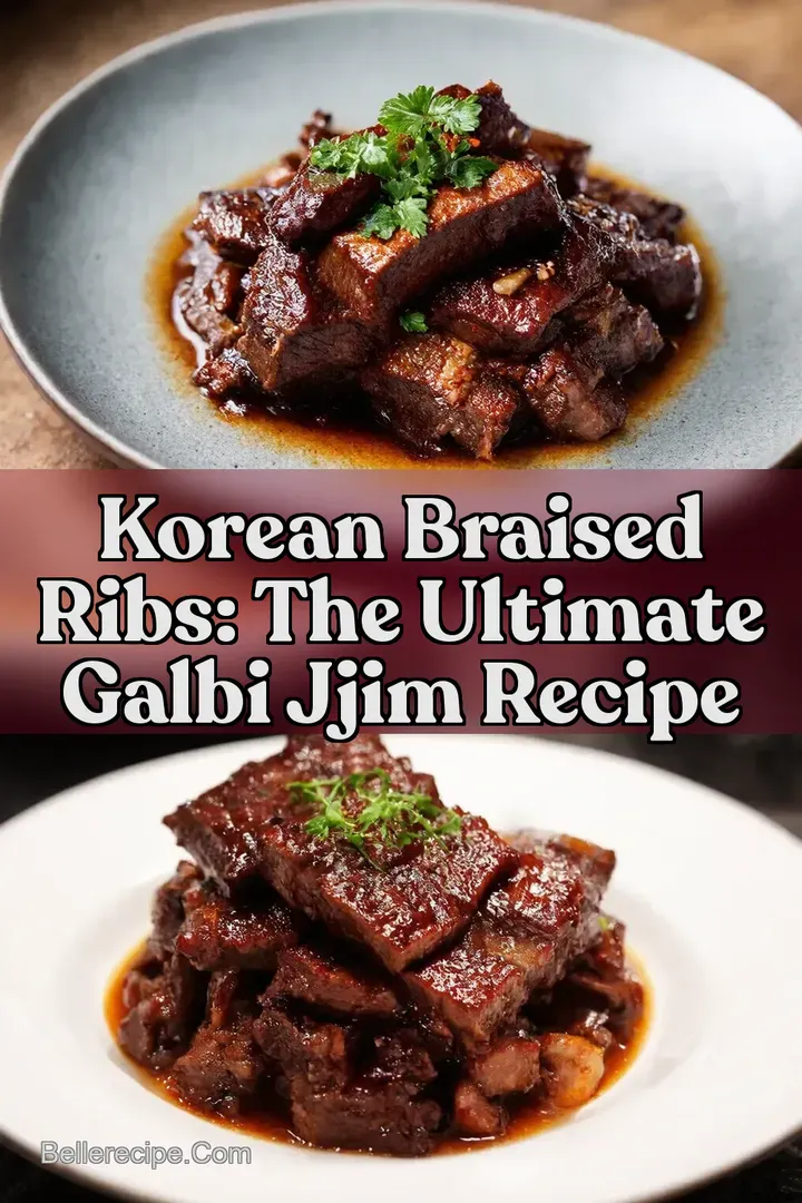 Korean Braised Ribs: The Ultimate Galbi Jjim Recipe : PIN FOR LATER Korean Braised Ribs: The Ultimate Galbi Jjim Recipe