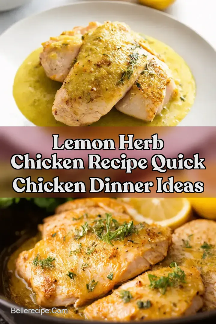Lemon Herb Chicken Recipe Quick Chicken Dinner Ideas