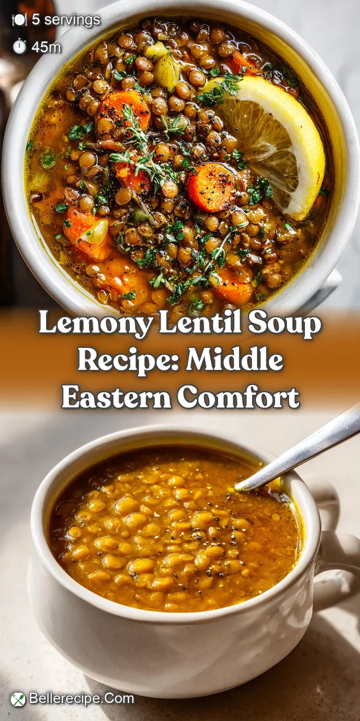 Close-up of the soup's surface, highlighting the rich texture, scattered herbs, and a glistening swirl of olive oil.