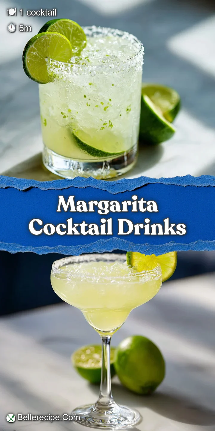 Close-up of a frosty margarita; condensation beads cling to the glass, rimmed with coarse salt and a juicy lime wedge.