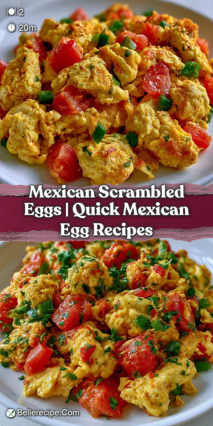 Macro shot of creamy scrambled eggs with glistening melted cheese, diced red tomatoes, and fresh green cilantro.
