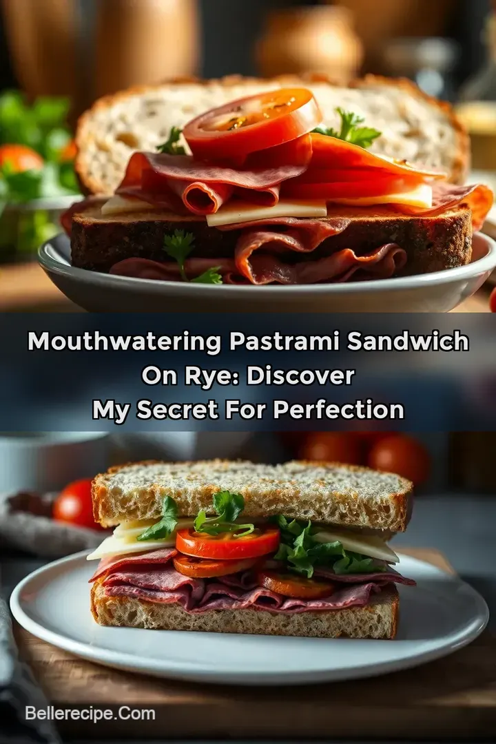 Mouthwatering Pastrami Sandwich on Rye: Discover My Secret for Perfection
