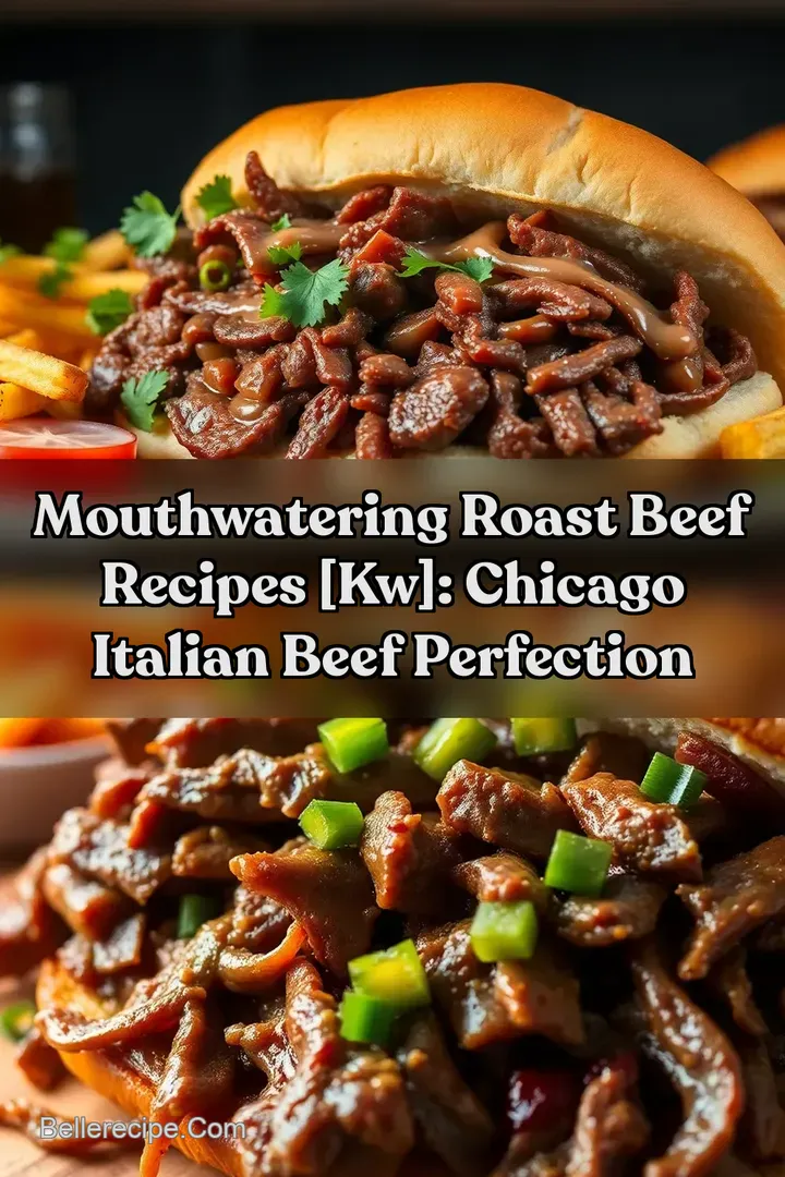 Mouthwatering Roast Beef Recipes [kw]: Chicago Italian Beef Perfection