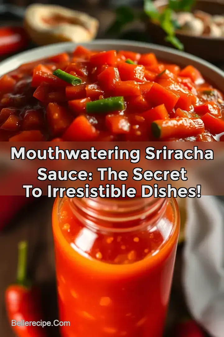 Mouthwatering Sriracha Sauce: The Secret to Irresistible Dishes!