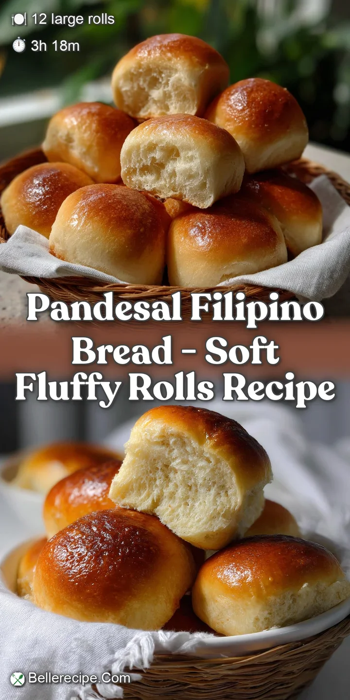 Pandesal Filipino Bread - Soft Fluffy Rolls Recipe