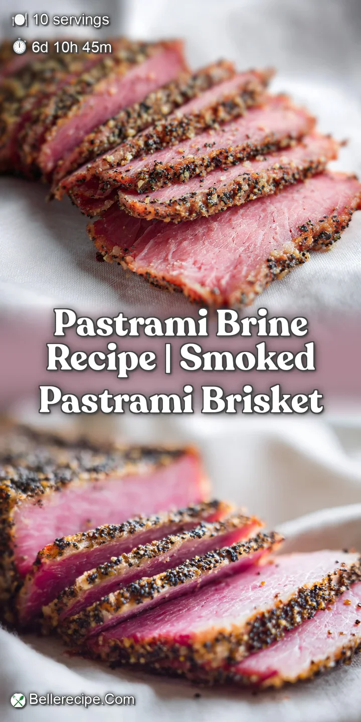 Close-up of succulent, pink cured meat showing glistening marbled fat and a coarse, dark peppercorn spice rub.