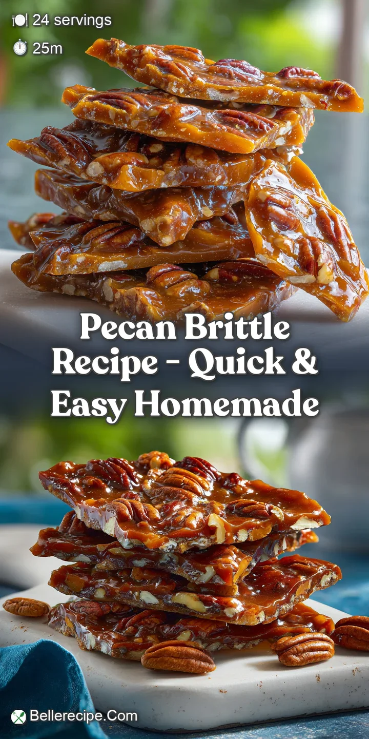 Close-up on a piece of homemade pecan brittle. Air bubbles trapped within the glassy, golden caramel show crispy, uneven t...