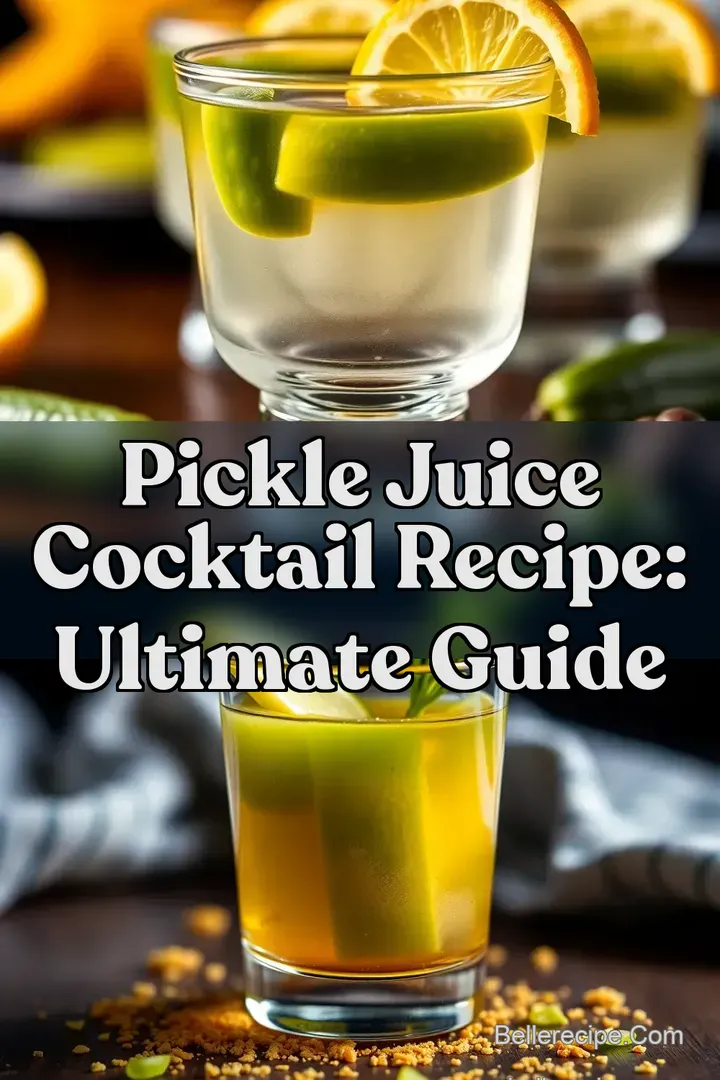 Pickle Juice Cocktail Recipe: Ultimate Guide : PIN FOR LATER Pickle Juice Cocktail Recipe: Ultimate Guide