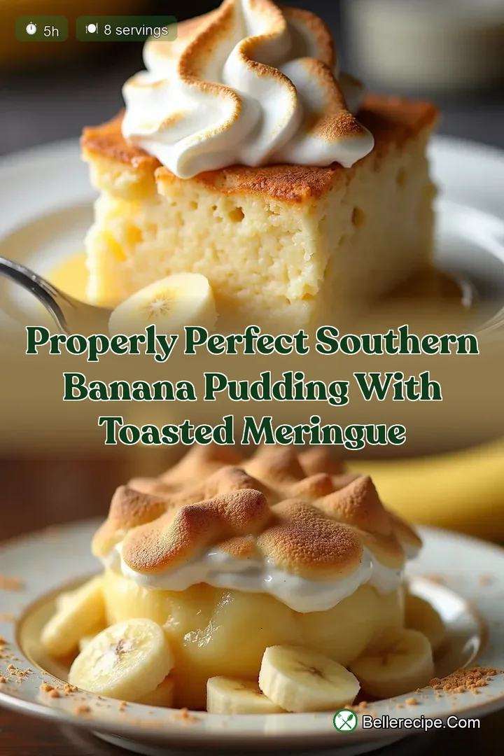 Properly Perfect Southern Banana Pudding with Toasted Meringue